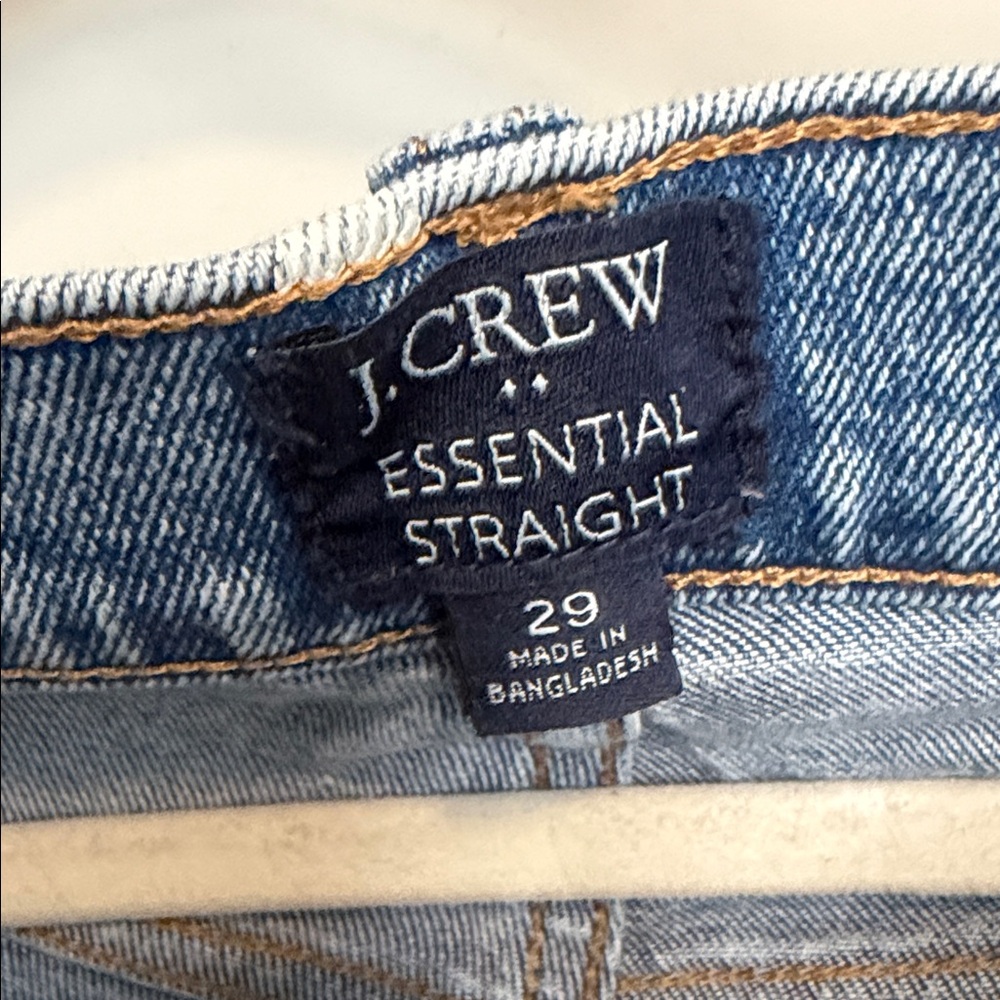 JCrew Blue Heart-Patterned Women's Jeans - Picture 2 of 4